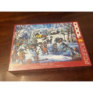 New in Box Eurographics Snow Day 1000 Piece Jigsaw Puzzle‎ Katarina Meritikis